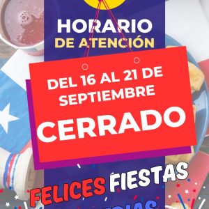 Cerrado (Envíos desde el 22/9/2025)